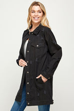 Load image into Gallery viewer, DENIM 3/4 QUARTER JACKETS DISTRESSED WASHED