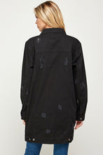 Load image into Gallery viewer, DENIM 3/4 QUARTER JACKETS DISTRESSED WASHED