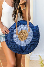 Load image into Gallery viewer, Straw Circle Tote