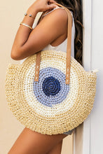 Load image into Gallery viewer, Straw Circle Tote