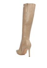 Load image into Gallery viewer, Indulgent High Heeled Croc Calf Boots