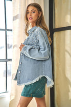 Load image into Gallery viewer, Women Button Down Denim Blouse