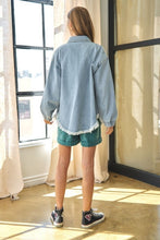 Load image into Gallery viewer, Women Button Down Denim Blouse