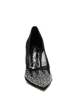 Load image into Gallery viewer, High Ball Mesh Rhinestone Stiletto Pumps
