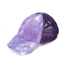 Load image into Gallery viewer, CC Kids Tie-Dye Criss-Cross Pony Cap
