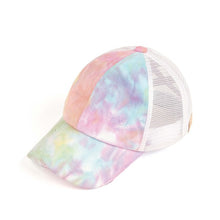 Load image into Gallery viewer, CC Kids Tie-Dye Criss-Cross Pony Cap
