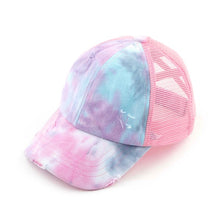 Load image into Gallery viewer, CC Kids Tie-Dye Criss-Cross Pony Cap
