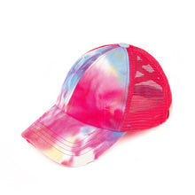 Load image into Gallery viewer, CC Kids Tie-Dye Criss-Cross Pony Cap
