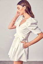 Load image into Gallery viewer, Wrap Front Side Tie Romper
