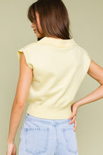 Load image into Gallery viewer, SLEEVELESS POWER SHOULDER KNIT TOP
