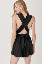 Load image into Gallery viewer, Halter Neck Waist Banded Knit Romper
