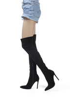 Load image into Gallery viewer, Tilera Stretch Over The Knee Stiletto Boots
