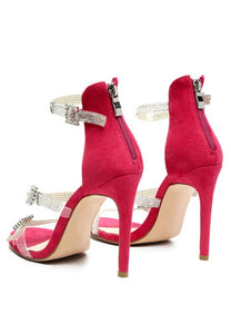 INES BLING STRAP HIGH HEEL SANDALS