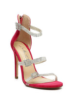 Load image into Gallery viewer, INES BLING STRAP HIGH HEEL SANDALS
