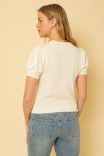 Load image into Gallery viewer, Hello Beautiful Short Sleeve Sweater Top
