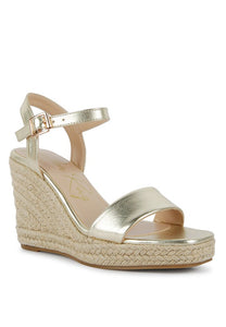 Augie Woven Wedge Sandals