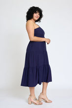 Load image into Gallery viewer, One Shoulder Ruffle Midi Dress
