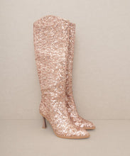 Load image into Gallery viewer, OASIS SOCIETY Jewel - Knee High Sequin Boots
