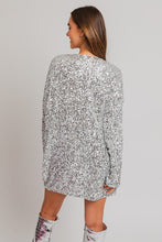 Load image into Gallery viewer, Long Sleeve Sequin Mini Dress
