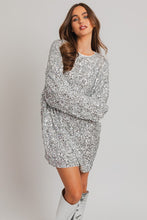 Load image into Gallery viewer, Long Sleeve Sequin Mini Dress
