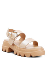 Load image into Gallery viewer, Silas Metallic Chunky Sandals
