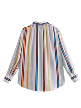 Load image into Gallery viewer, Striped Lantern Sleeve Shirt
