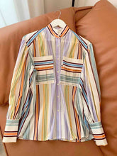 Load image into Gallery viewer, Striped Lantern Sleeve Shirt
