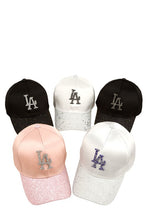 Load image into Gallery viewer, Rhinestone LA Charm Sparkle Baseball Cap
