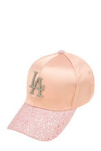 Load image into Gallery viewer, Rhinestone LA Charm Sparkle Baseball Cap
