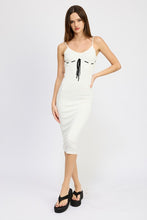 Load image into Gallery viewer, POINTELLE RIB SLEEVELESS DRESS
