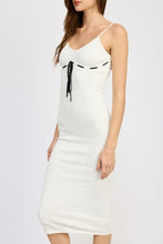 Load image into Gallery viewer, POINTELLE RIB SLEEVELESS DRESS
