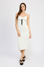 Load image into Gallery viewer, POINTELLE RIB SLEEVELESS DRESS
