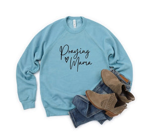 Praying Mama Premium Crewneck Sweatshirt