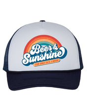 Load image into Gallery viewer, Beer and Sunshine the only bs Foam Trucker Hat
