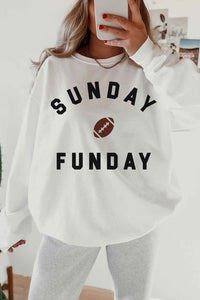 SUNDAY FUN DAY FOOTBALL GRAPHIC SWEATSHIRT