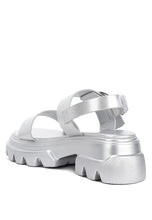 Load image into Gallery viewer, Silas Metallic Chunky Sandals
