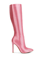 Load image into Gallery viewer, PIPETTE Diamante Set High Heeled Calf Boot
