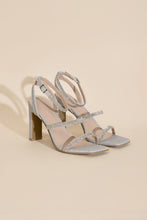 Load image into Gallery viewer, DEVIN-1 Silver Rhinestone Heels
