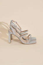 Load image into Gallery viewer, DEVIN-1 Silver Rhinestone Heels
