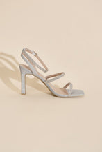 Load image into Gallery viewer, DEVIN-1 Silver Rhinestone Heels
