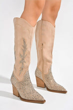 Load image into Gallery viewer, D-ANNISTONE-RHINESTONE, WESTERN BOOT
