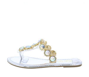 Flongg Silver Sandal