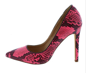 Kim Pink Snake Stiletto