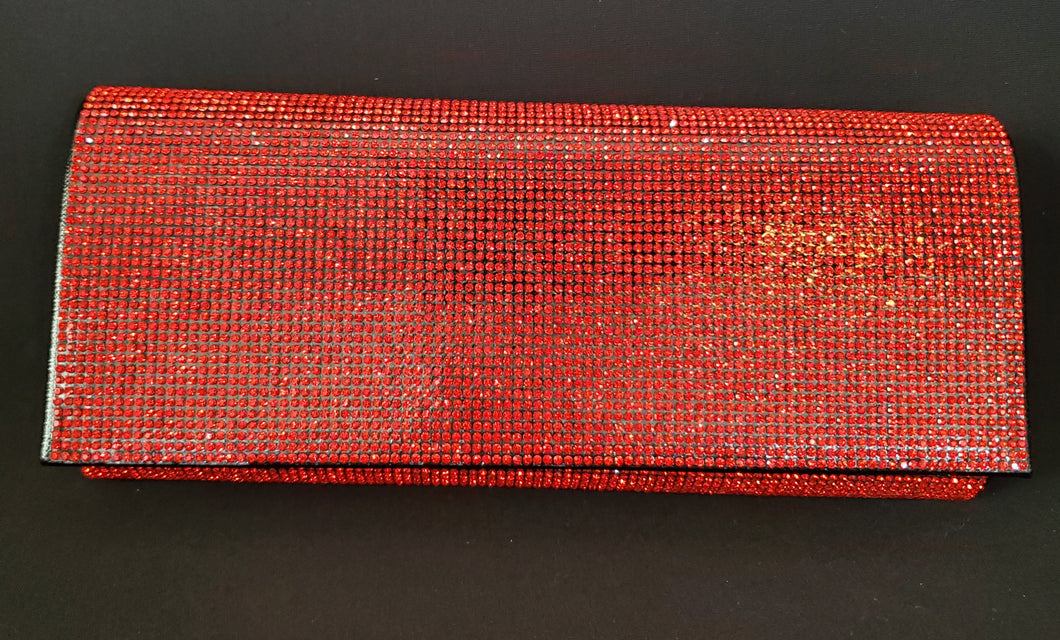 Red Embellished Clutch