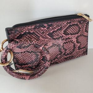 Faux Snake Skin Wallet