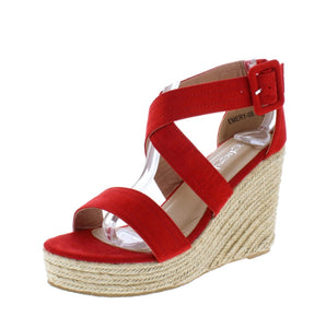 Emery Red Wedge