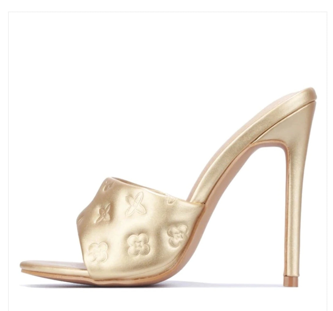 Mackley Gold Heels